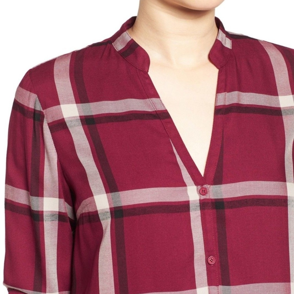 'Vevina' Plaid Shirtdress - Picture 3 of 3